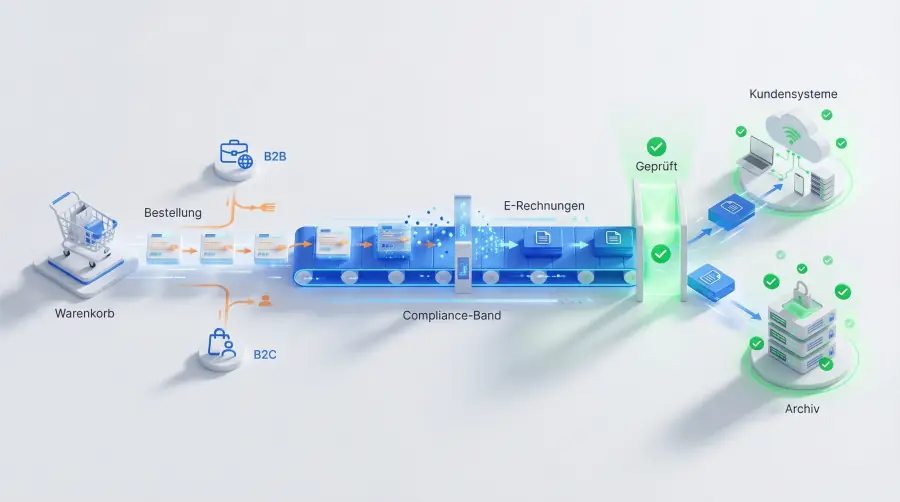 E-Rechnung im E-Commerce: B2B-Checkouts richtig aufsetzen