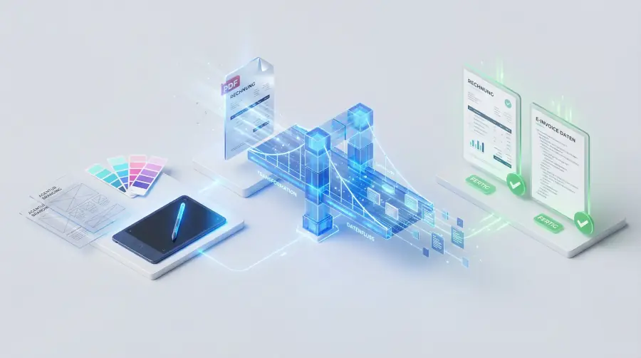 XRechnung für Agenturen: Design-PDFs InDesign als E-Rechnung